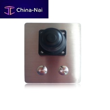 Hall effect joystick K-TEK-B100-JSwith buttonsfor remote controlfor marine applications