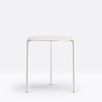 Contemporary table JUMP TJ3laminatealuminum baseround