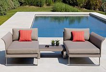 Contemporary daybed KOMFYSunbrella®polyesterlacquered aluminum base