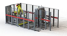 Robotic palletizer i-Palhigh level infeedlow level infeedwith stacker