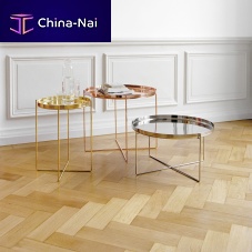 Contemporary side table CM05 HABIBIaluminumpolished brasscopper