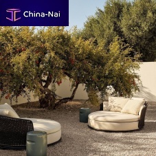 Round sofa SOORI contemporaryfabricgray