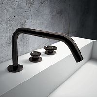 Double-handle washbasin mixer tap TIB13countertopchrome-plated brassbathroom