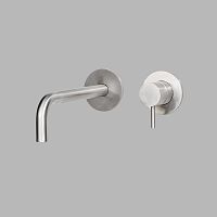 Washbasin mixer tap QT3100-190 serieswall-mountedstainless steelbathroom