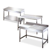 Contemporary table stainless steelstainless steel baserectangular