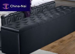 Contemporary upholstered bench fabricwith storage compartmentbedroom