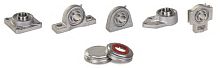 Self-aligning bearing unit stainless steelcorrosion-resistantfor the food industry