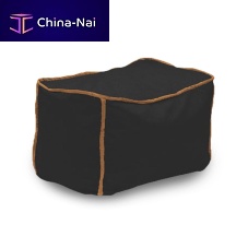 Contemporary pouf FUNKY Sunbrella®rectangularwith removable cover