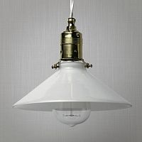 Pendant lamp CONICALblown glassopalescent glasstraditional