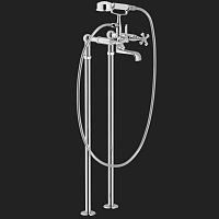 Double-handle bathtub mixer tap CARLOS PRIMERO: CP210CR, AV00151/10CRfloor-mountedbronzestainless steel