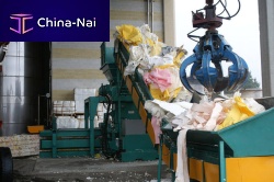 Steel conveyor belt L serieshinged beltfor waste treatment