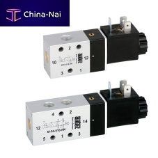 Electrically-operated pneumatic directional control valve M seriesspool3/2-way5/2-way