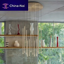 Contemporary chandelier FILO SP12metalcommercialwaterfall