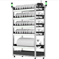 Storage cart aluminumshelfreel holder