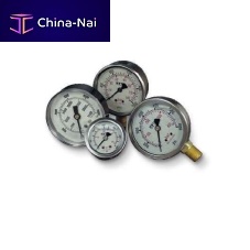 Dial pressure gauge 100236threadedBourdon tubefor hydraulic applications
