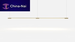 Hanging light fixture THINLEDlinearbrass