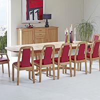 Scandinavian design dining table 9243BK/2beechbeech baserectangular
