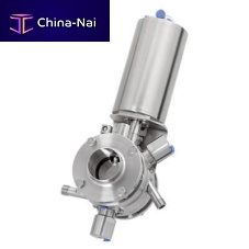 Piston valve pneumatically-operated