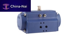 Pneumatic valve actuator rotaryrack-and-piniondouble-acting
