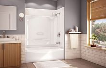 Rectangular bathtub-shower combination ESSENCE TS-6032built-inacrylic