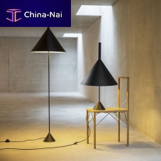 Floor-standing lamp FUNNELaluminumsteelcontemporary