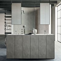 Double washbasin cabinet Hi-Linewall-mountedfree-standingwooden