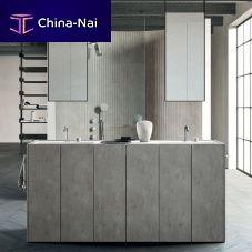 Double washbasin cabinet Hi-Linewall-mountedfree-standingwooden