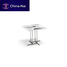 Contemporary side table ALIBIMDFmetal basesquare
