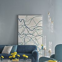 Pendant lamp VOLARE bronzeMurano glassacrylic