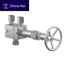 Changeover valve 06401plungerwith handwheelfor oxygen