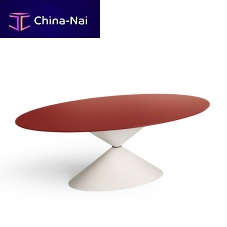 Contemporary dining table Clessidrawood veneerceramicpainted metal base