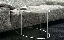 Contemporary side table EGGSglassovalhome
