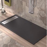 Rectangular shower base CACHabove floorresinstainless steel