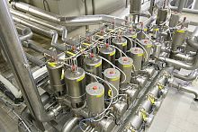 Multi-channel manifold stainless steelfor storage tanksfor milk
