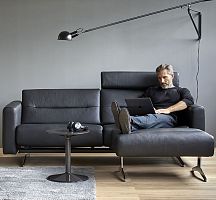 Corner sofa STELLAcontemporaryfabricleather