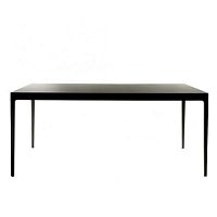 Contemporary table ANNA ATwoodensolid wood baserectangular