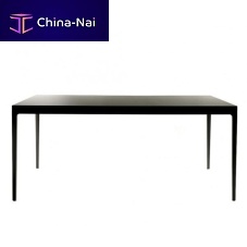 Contemporary table ANNA ATwoodensolid wood baserectangular