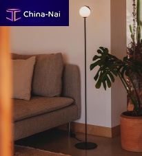 Floor-standing lamp KEPblown glasspolycarbonateorganic design