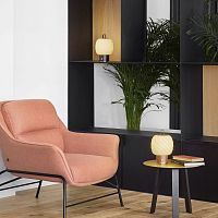 Table lamp Ice Creamportableporcelainleather
