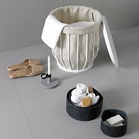Leather laundry basket BW111
