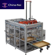 Automatic tray former PFChot-melt gluefor bottles