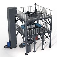 Rugged waste crusher-shredder for industrial applicationsfor oil drums