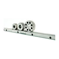 Straight-toothed rack and pinion precision