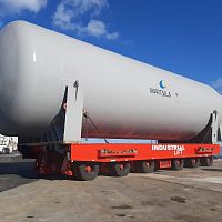Diesel self-propelled trailer IL400M-90�DSC6-axleliftingflatbed