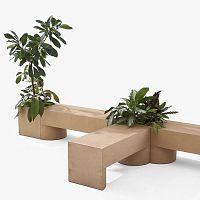 Contemporary bench CAMPIELLOconcretewithout backrestwithout armrests