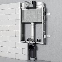 Wall-mounted toilet installation unit TECEBOXwith toilet tank