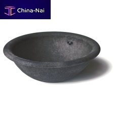 Built-in washbasin OLIMPO BASALTOceramic2-holewith overflow