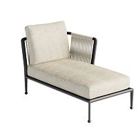 Contemporary daybed Treble acrylic fabricropealuminum