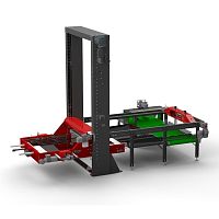 Low level infeed palletizer for sacksautomaticfor the packaging industry