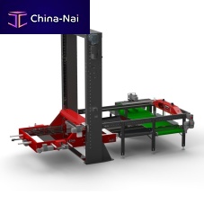 Low level infeed palletizer for sacksautomaticfor the packaging industry